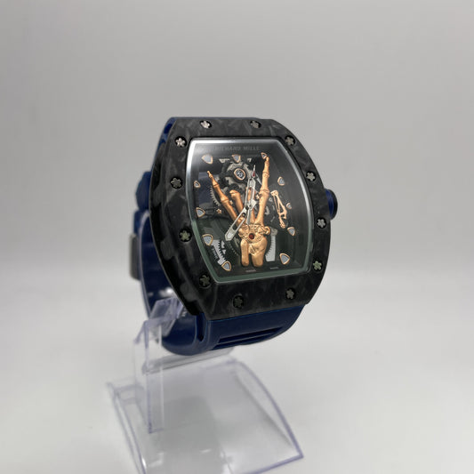 RM Rock & Roll - Black Case w/ Bronze Hand Dial - Blue Strap