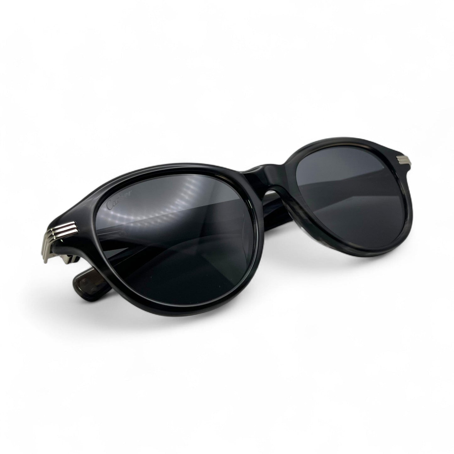 CT0395S Premiere - 51-21 Composite Sunglasses w/ Dark Gray Round Lenses