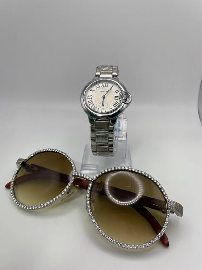 Combo - Silver Woods w/ Diamond Frame + Crtr Ballon - White/Silver