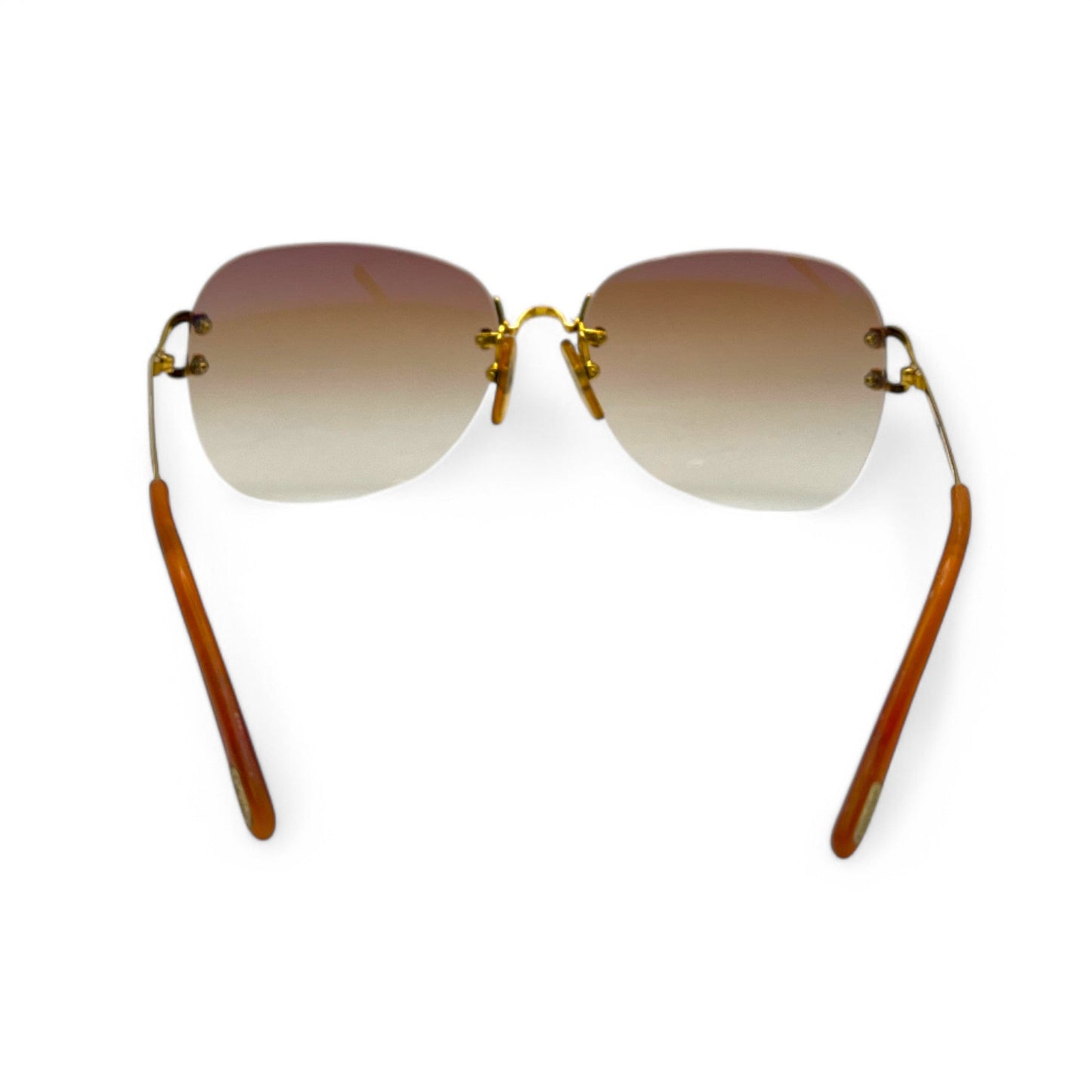 Authentic Cartier Signature C - 58-20 Big C Gold Wires w/ Hennessy Brown Lenses (2000s)