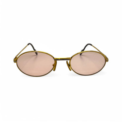 Authentic Cartier Saint Honore - Gold Wires Sunglasses w/ Oval Lenses (90s)