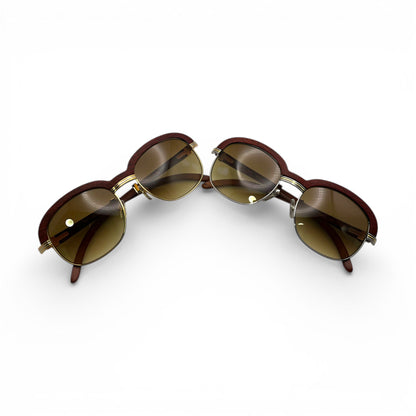 Malmaison - 56-20 Woods Sunglasses w/ Olive Brown Lenses (90s)