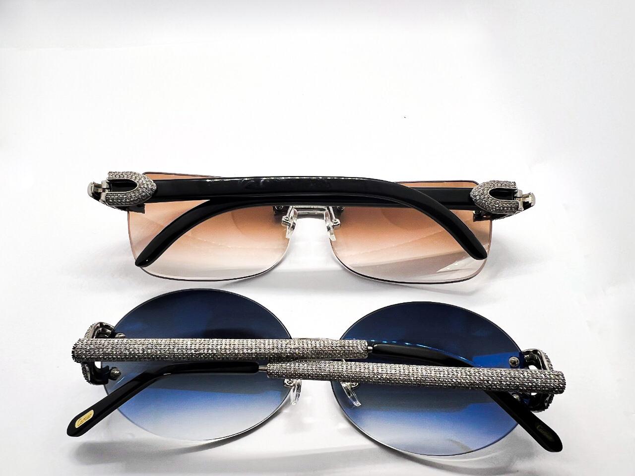 Bubble Set Combo (2 pair) - Custom Wire and Black Horn Sunglasses