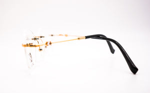 CityStyle™️ 3004 CZ Diamond Gold Wire Eyeglasses