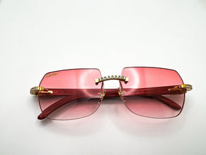 Pink Fusion Buffs with. 5 pointer Set Pink Square Lenses