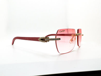 Pink Fusion Buffs with. 5 pointer Set Pink Square Lenses