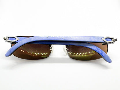 Silver Decor C Buffs (Blue) Fusion with Cartier Square Demo Lenses