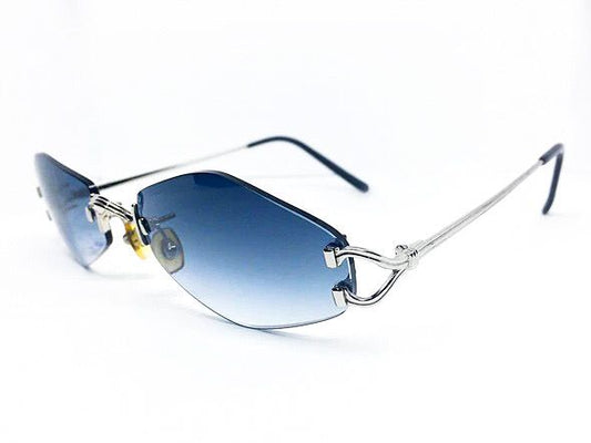 Registered Cartier Wires With Custom Cartier Lenses(Silver)