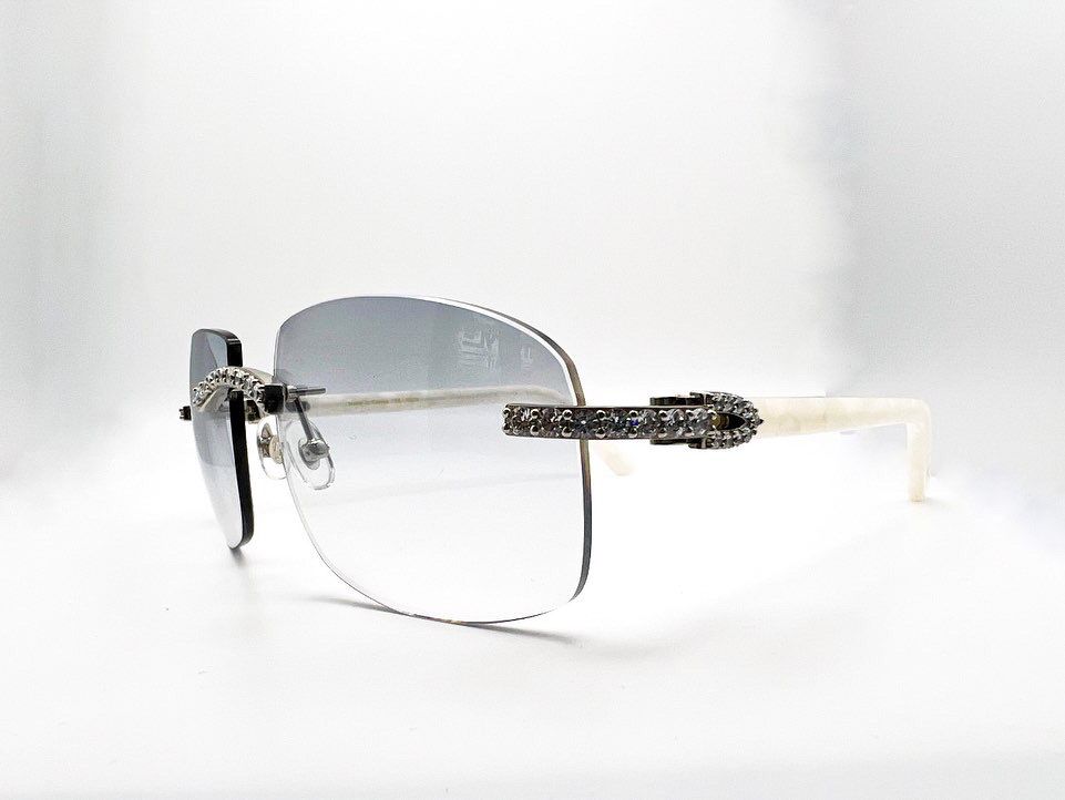 Small Decor C White Marbles with 5 pc prog set .10 pointers #6 smoke grey lenses transition grey
