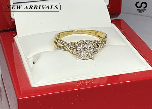 Gold Diamond Ring Female
