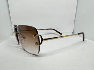 New** Gold Big C w/ Custom Brown Lenses