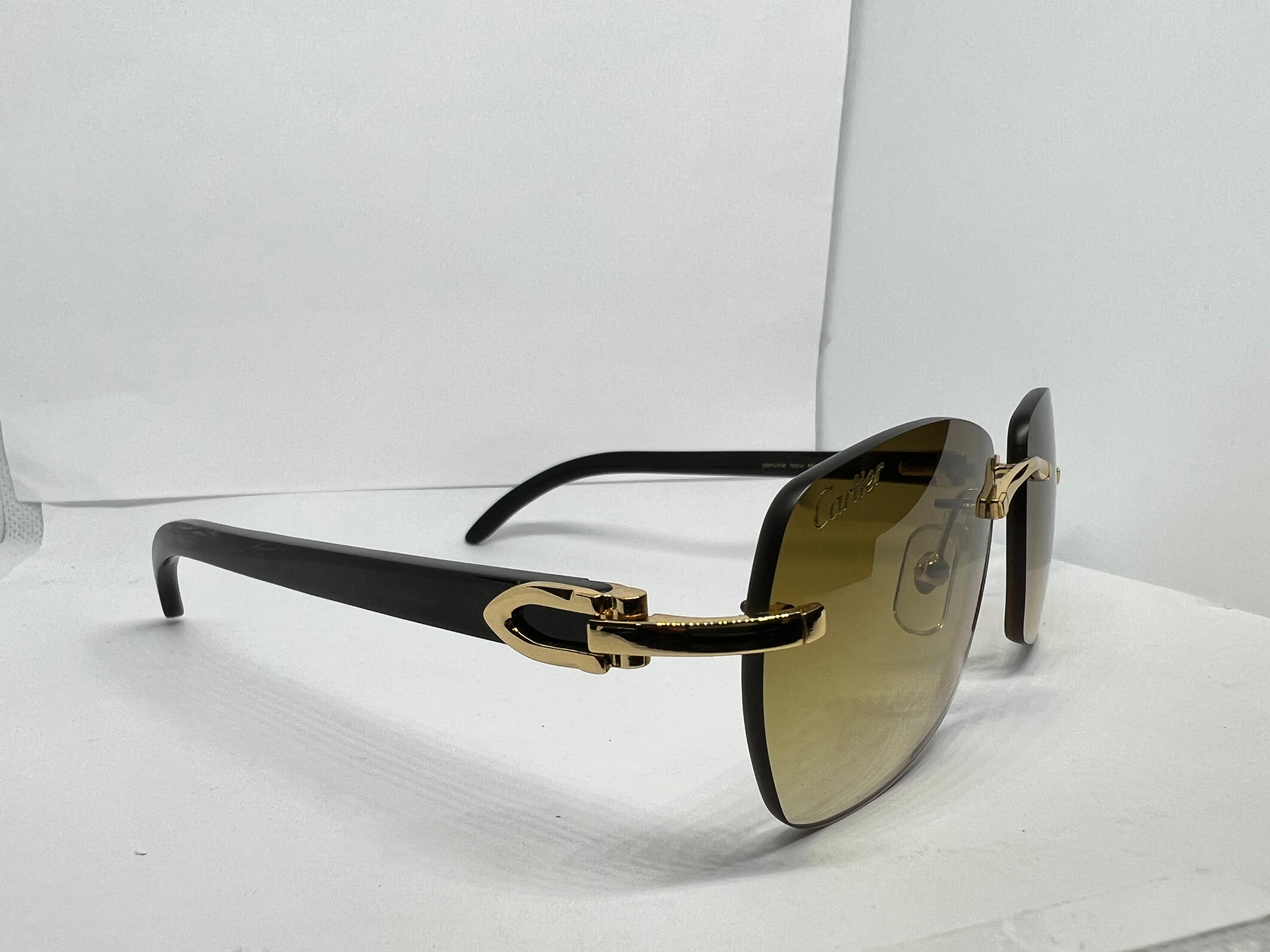 New Arrivals *** Classic Cartier Gold Frames w/ Olive Tinted Lenses