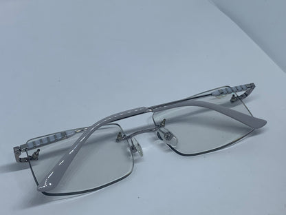 CityStyle™ Custom - White Marble Silver Wires with #10 Square Transition Lenses