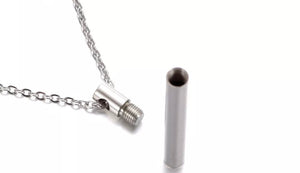 Cremation Urn ⚱️Memorial Pendant Necklace 316L Stainless Steel with 18” inch Stainless Steel Chain