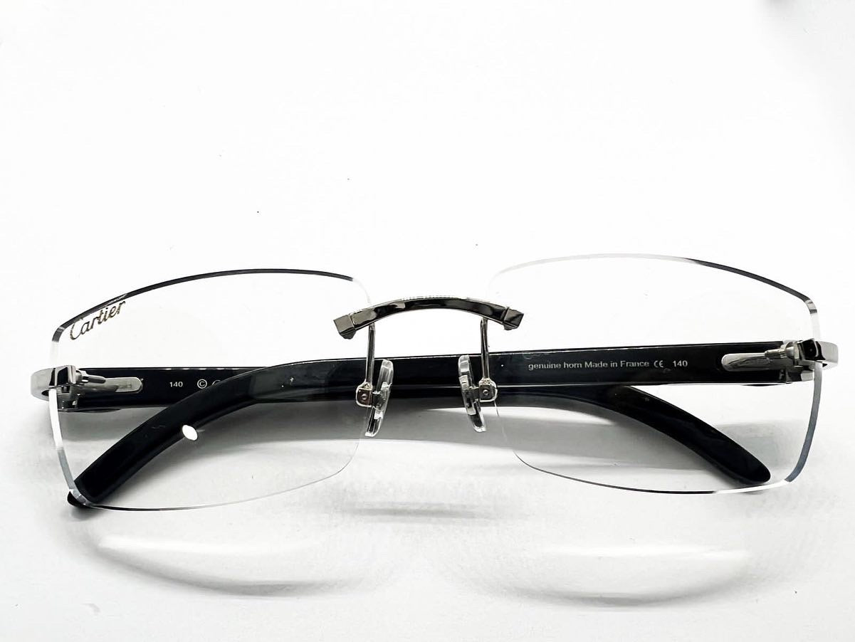 Decor C Black & Silver Buffs 56 Eyeglasses