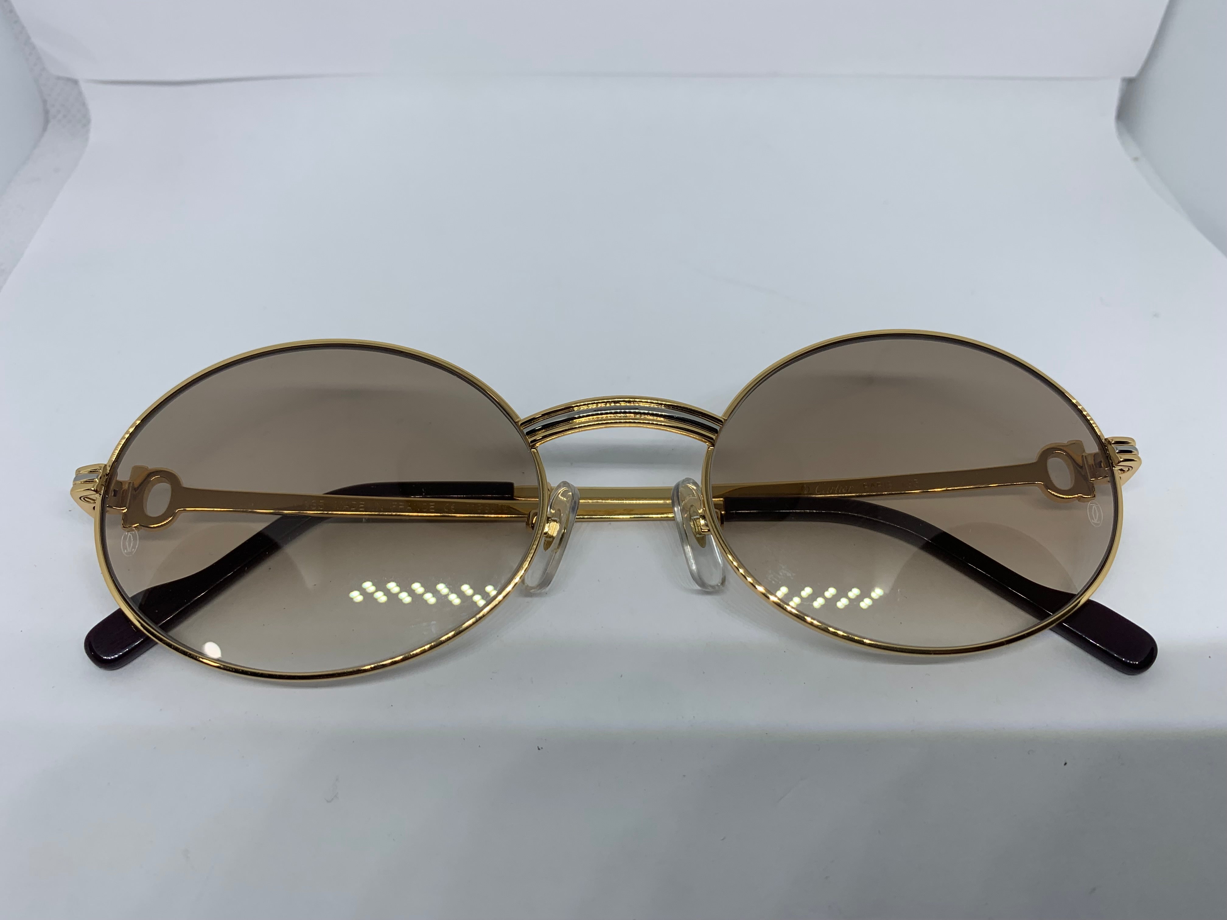 Gold cheap wire sunglasses