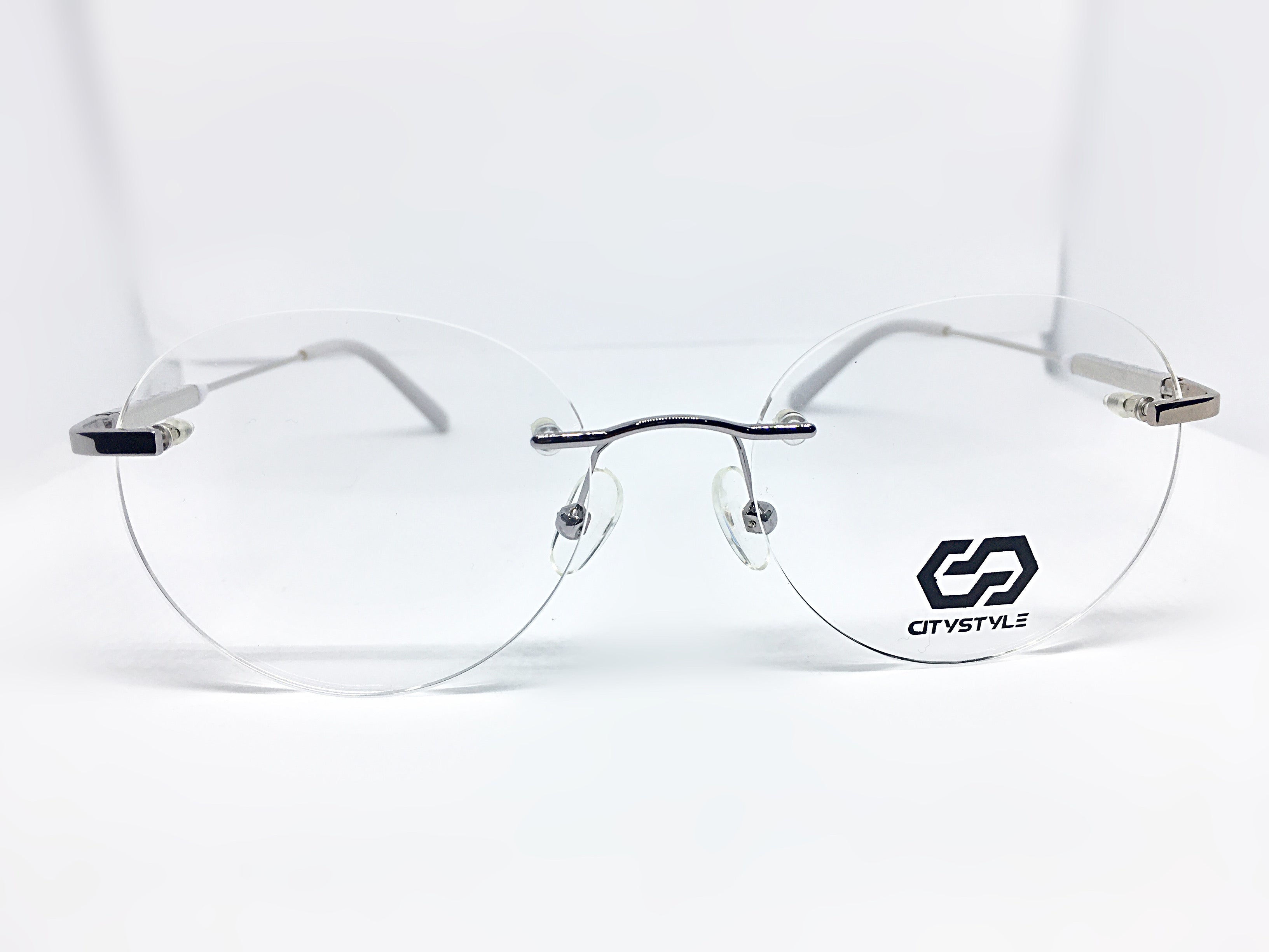 CS Rimless Silver and White Rimless Wires