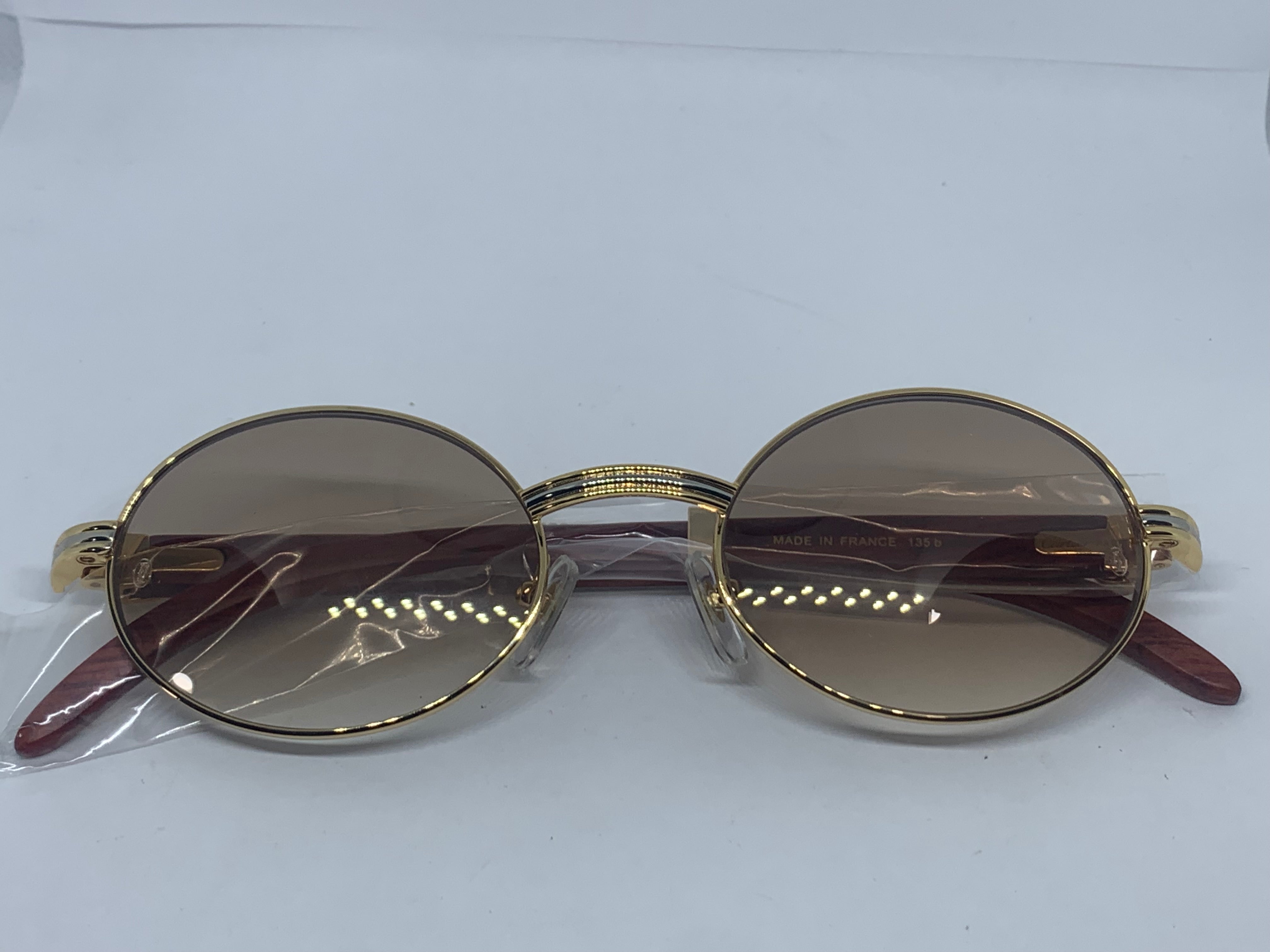 53-22 Classic Giverny Wood Sunglasses w/ Hennessy Tint