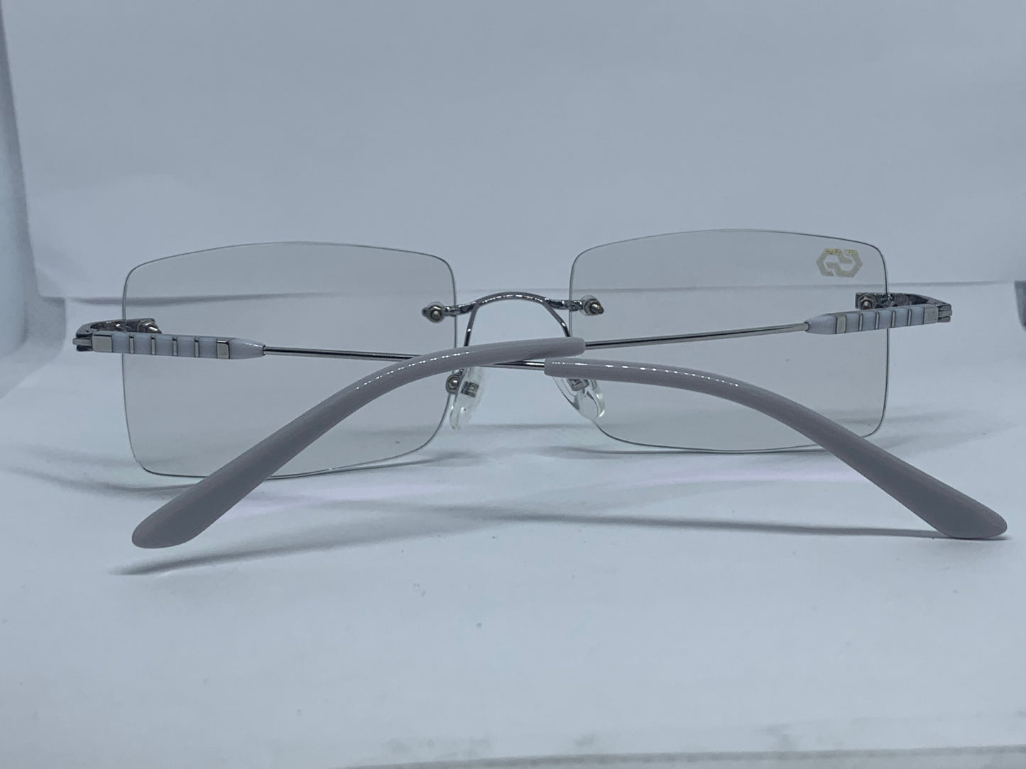 CityStyle™ Custom - White Marble Silver Wires with #10 Square Transition Lenses