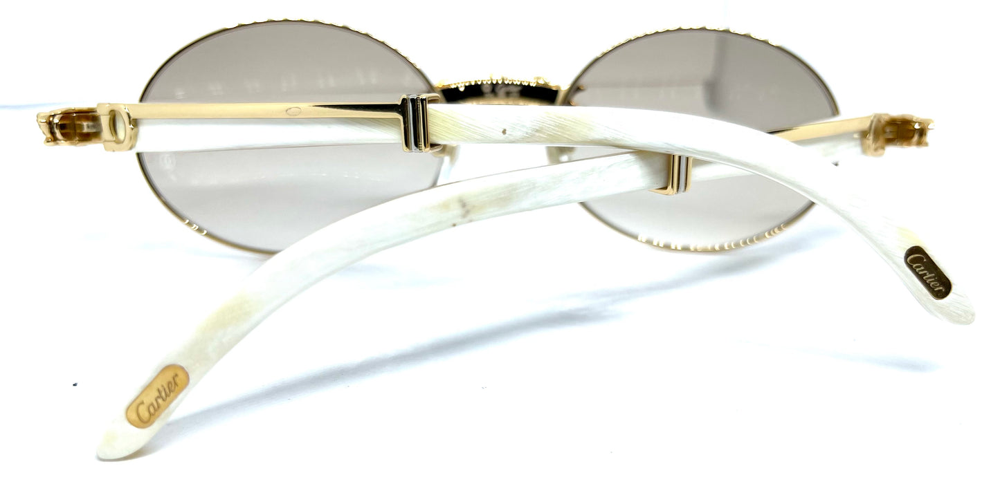 55-22 3pc Gold X Link Set White Buffs w/ Hennessy Tint