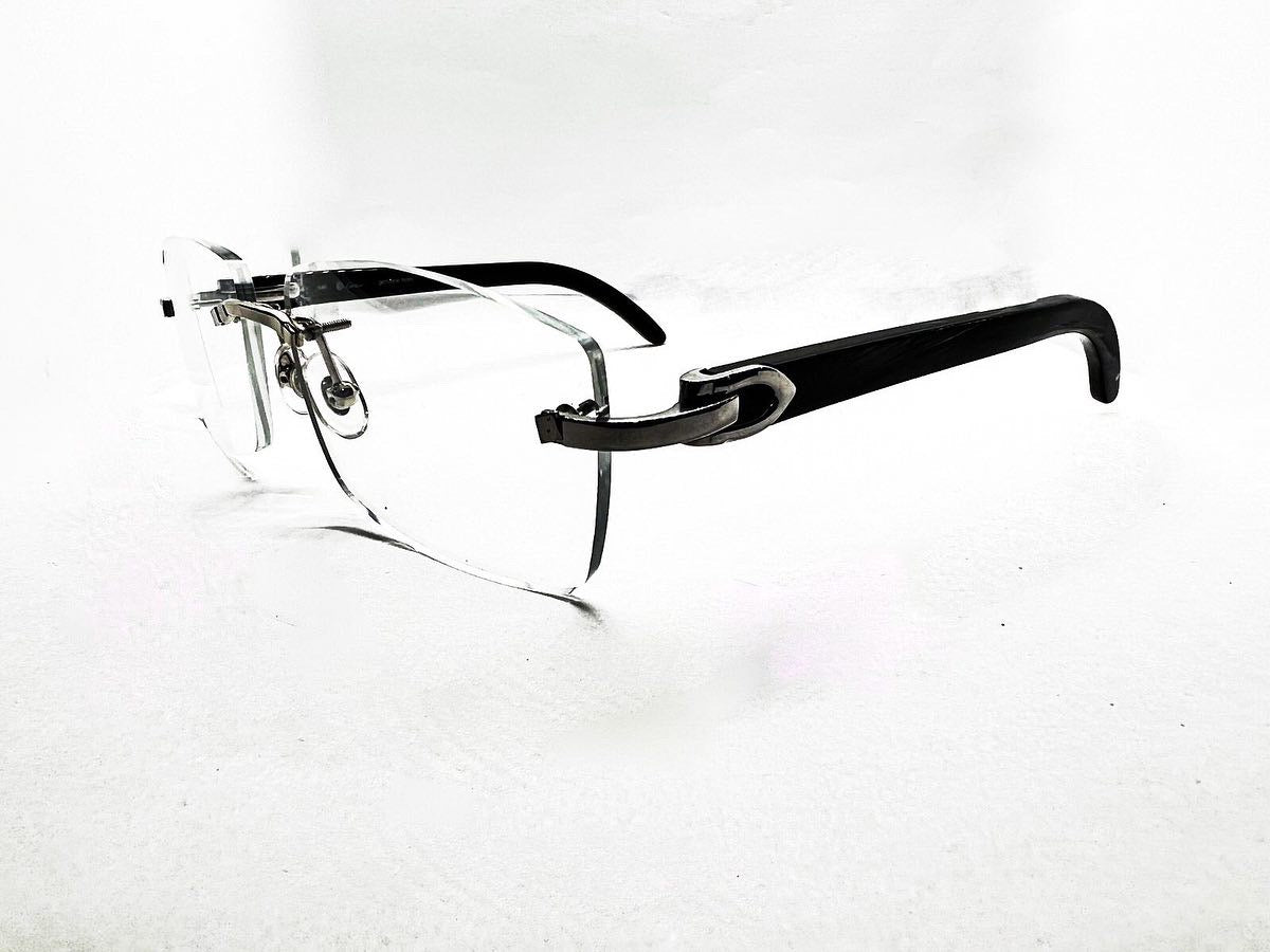 Decor C Black & Silver Buffs 56 Eyeglasses