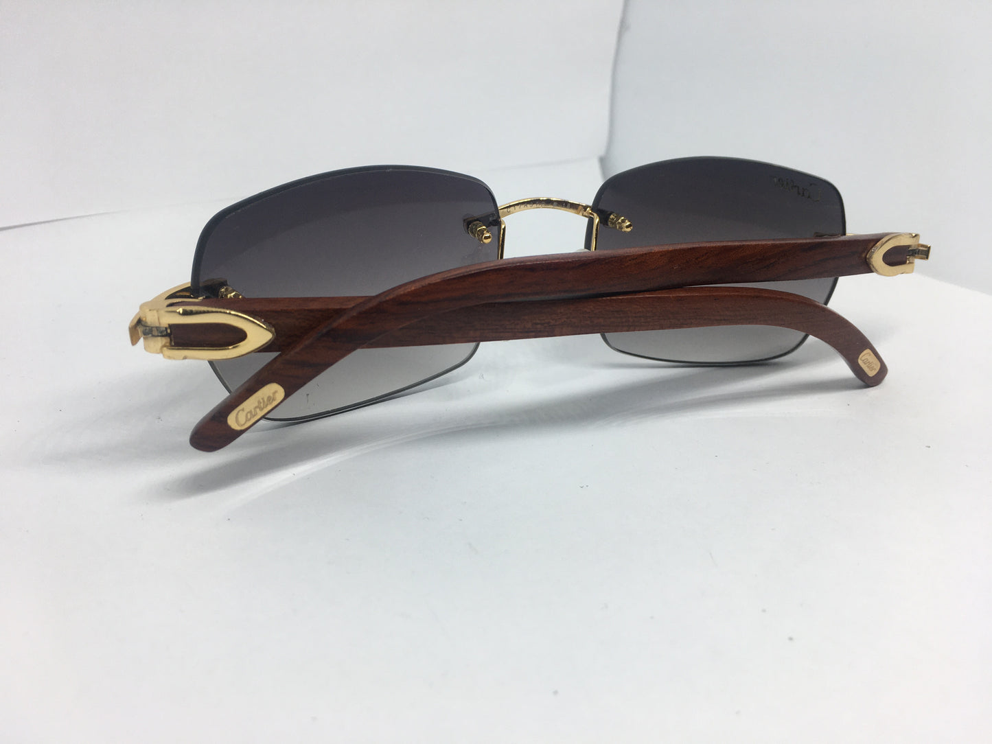 Gold Decor C Woods with Smoke Grey Square Lenses