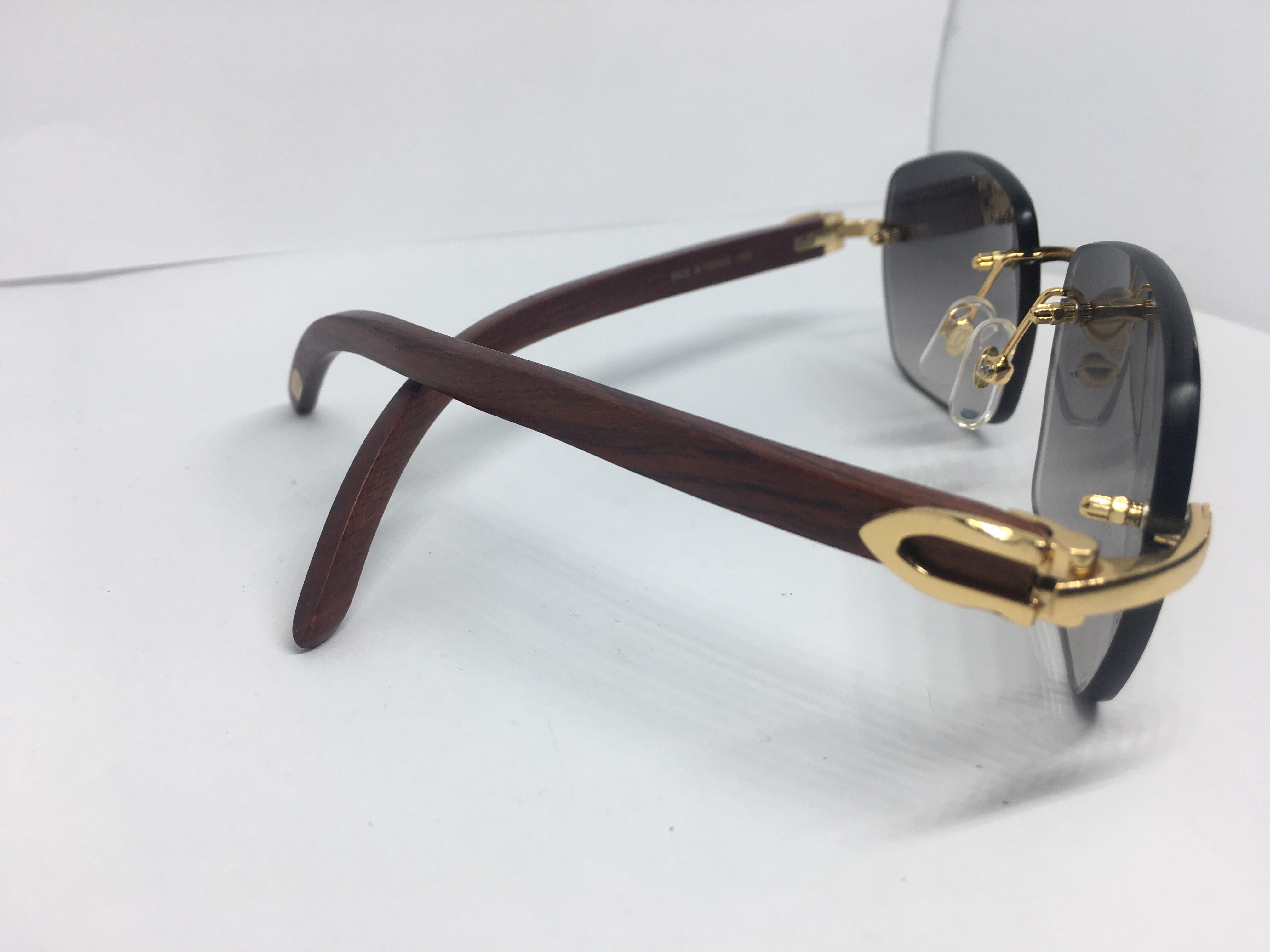 Gold Decor C Woods with Smoke Grey Square Lenses