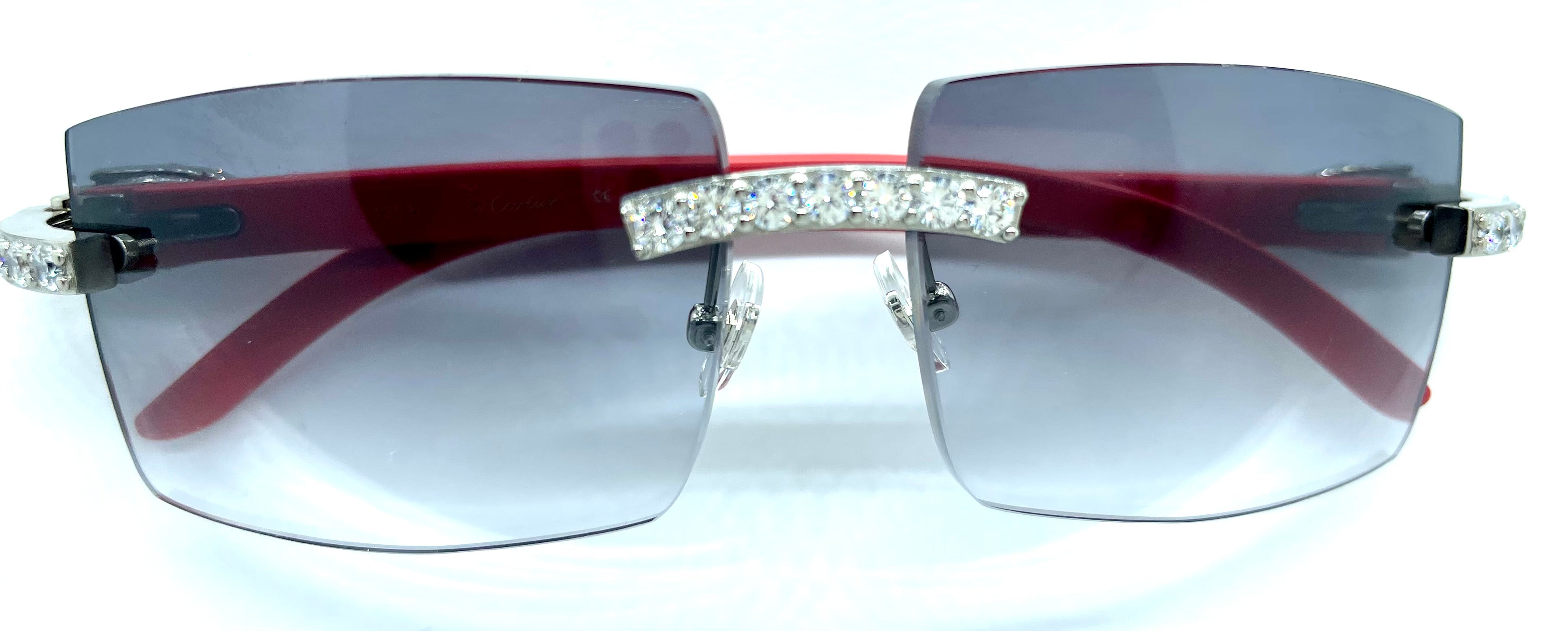 Red Woods with 5pc .20 prong set with 58 Smoke Grey Lenses