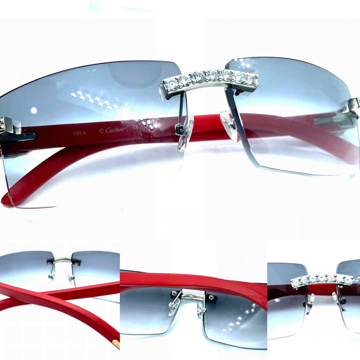 Red Woods with 5pc .20 prong set with 58 Smoke Grey Lenses