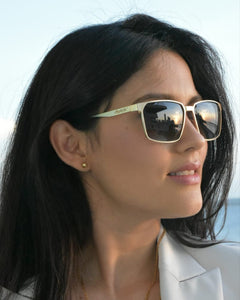 CityStyle Authentic Solar Aviator w/ Dark Brown Gradient Lenses Sunglasses