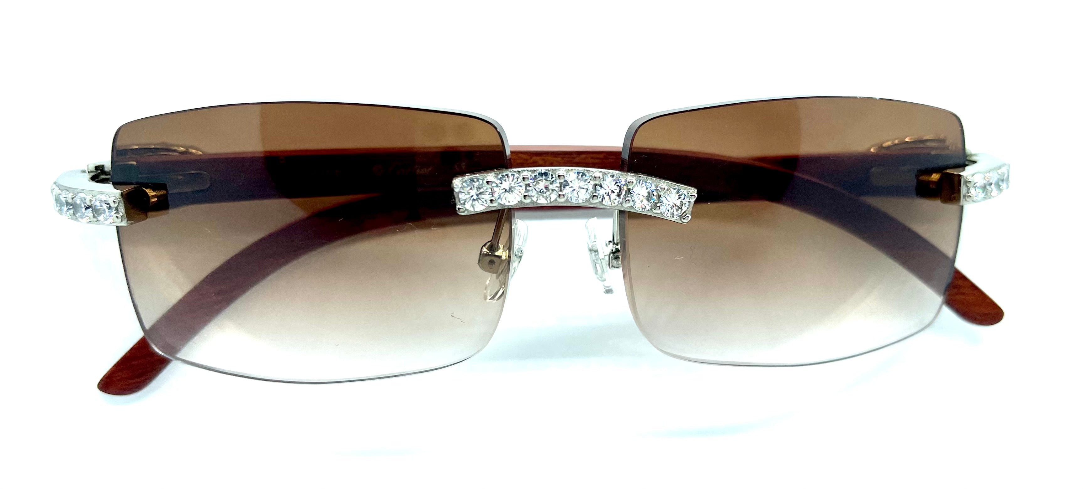 Decor C bubinga wood sunglasses #10 lenses 5pc .20 pointers