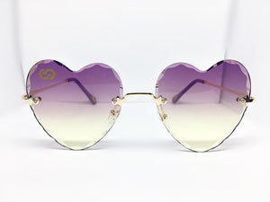 Citystyle Heart Sunglasses Wires Kardias (Gold)