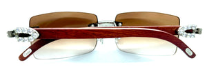 Decor C bubinga wood sunglasses #10 lenses 5pc .20 pointers