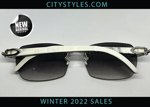 White Marble Arms w/ Midnight Lenses